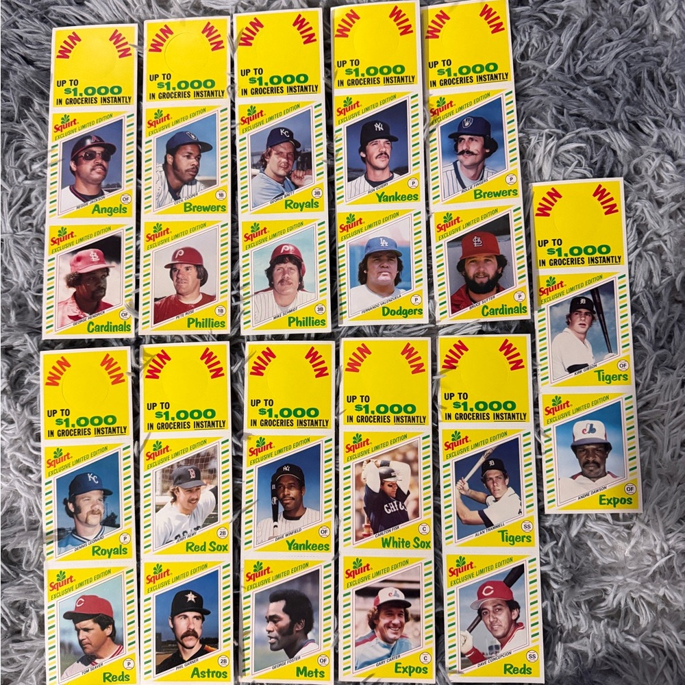 VTG 1982 Topps Squirt panels uncut x 11
